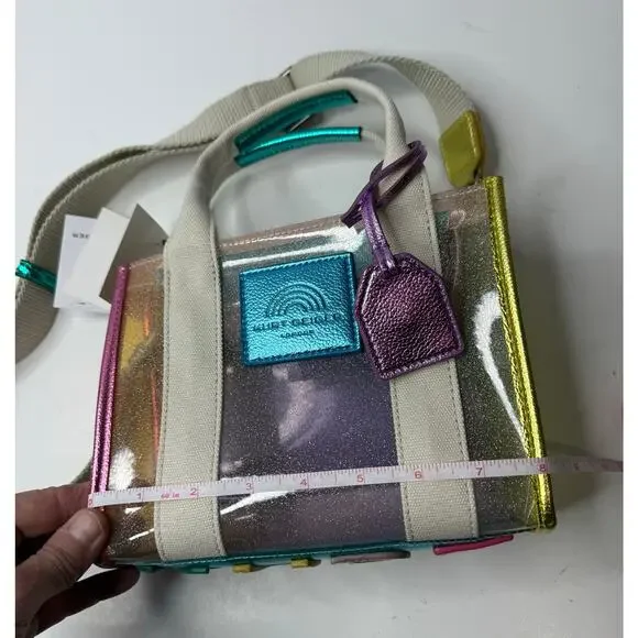 Kurt Geiger London extra small vinyl southbank tote bag - Picture 7 of 13